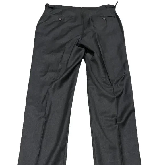 Suitsupply Men's Brescia Dark Grey Wool Dress Pants Trousers 30x30 - Picture 2 of 5